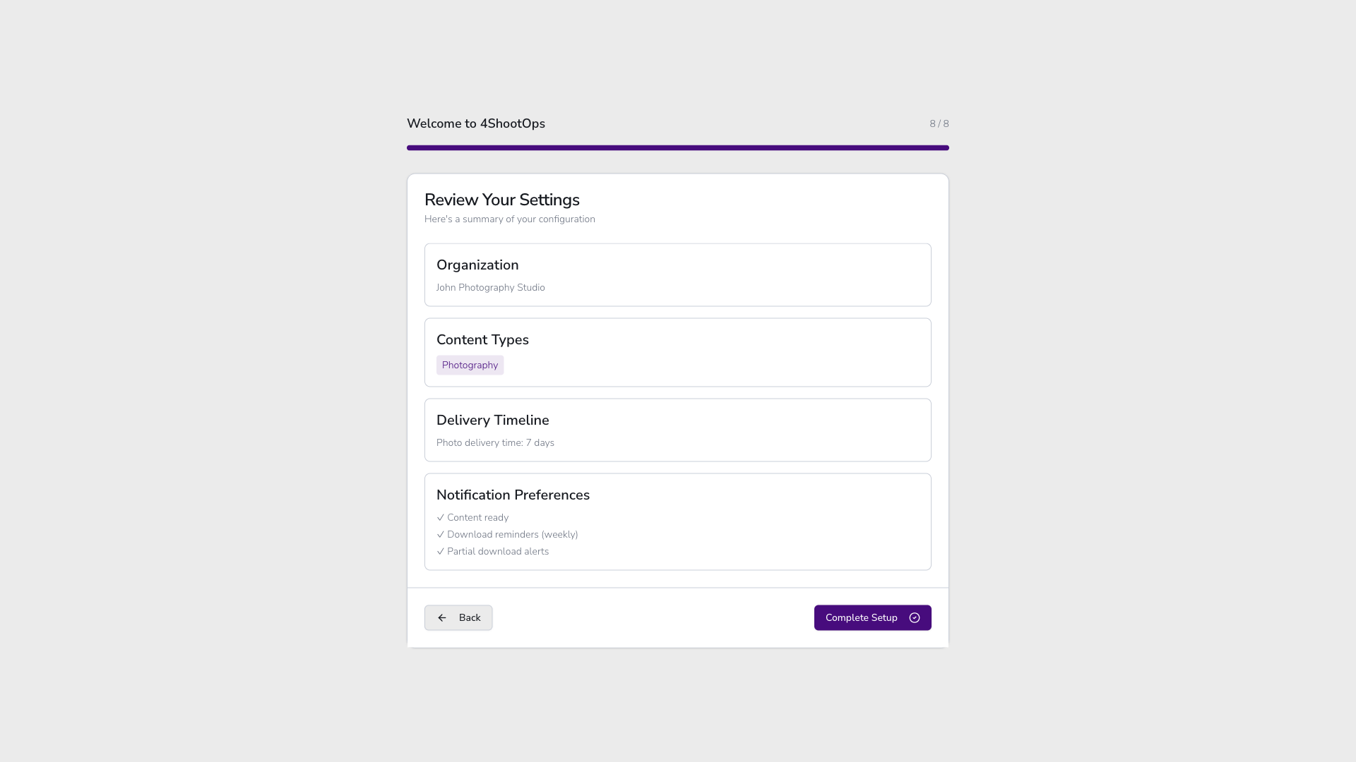 Resumen de Revisar tu Configuración